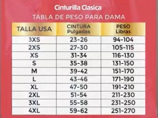 Corset clásico Deportiva ( Active Wear) suave, selecciona una talla menos