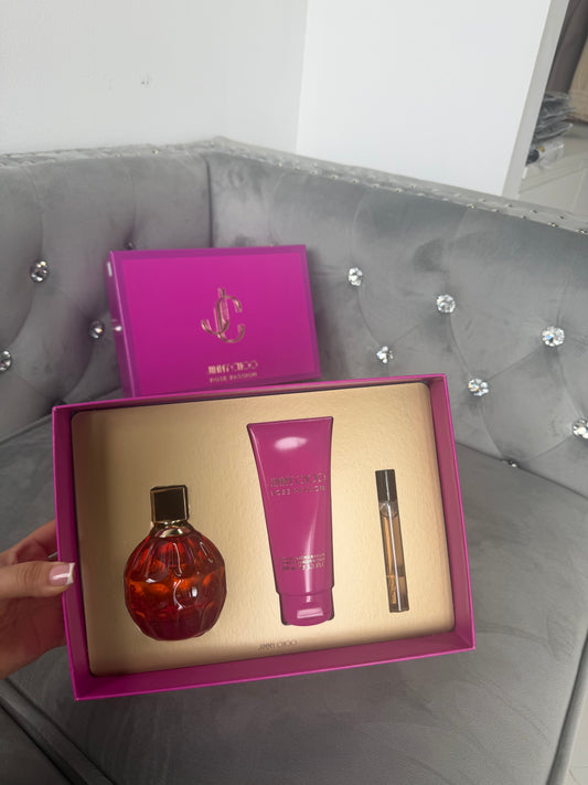 Jimmy choo 3 pcs rose passion