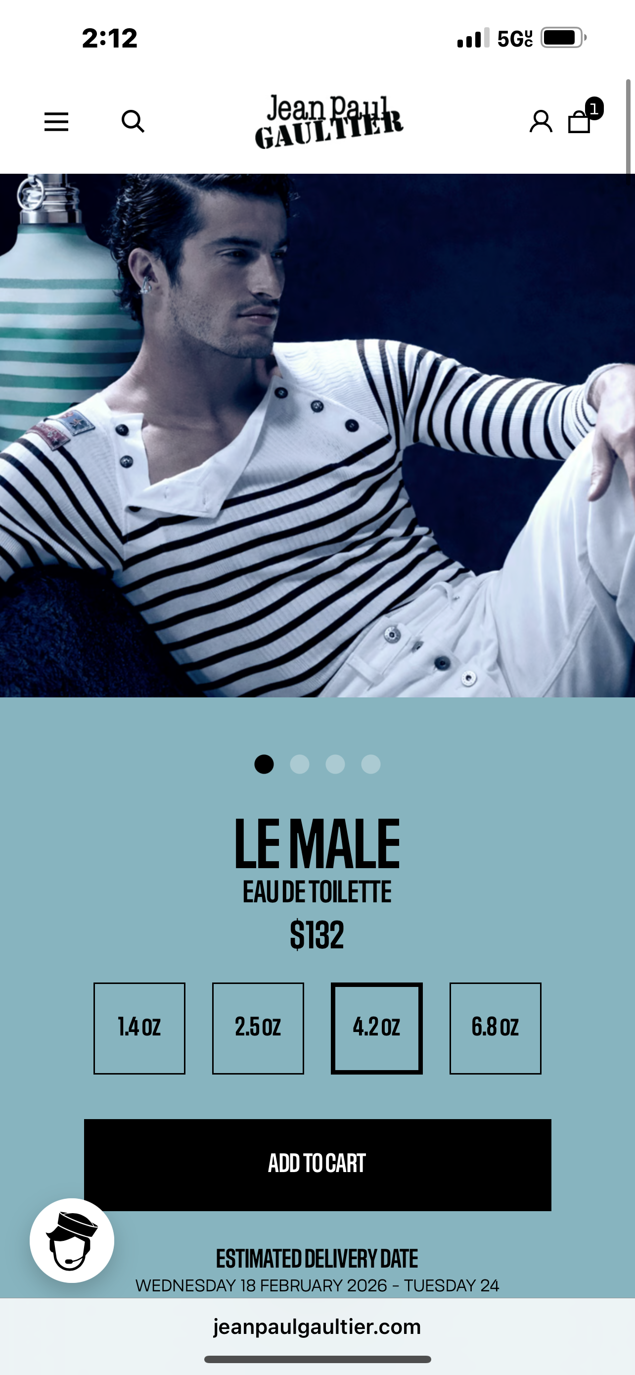 100ml Jean paul gaultier “le male”