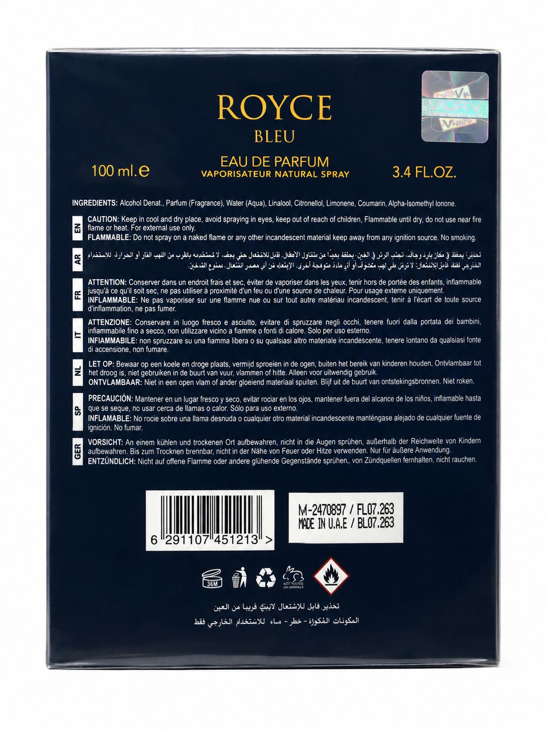 Royce Bleu Eau de Parfum 100 ml